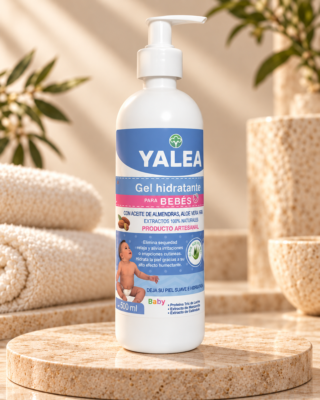 Gel hidratante para bebé